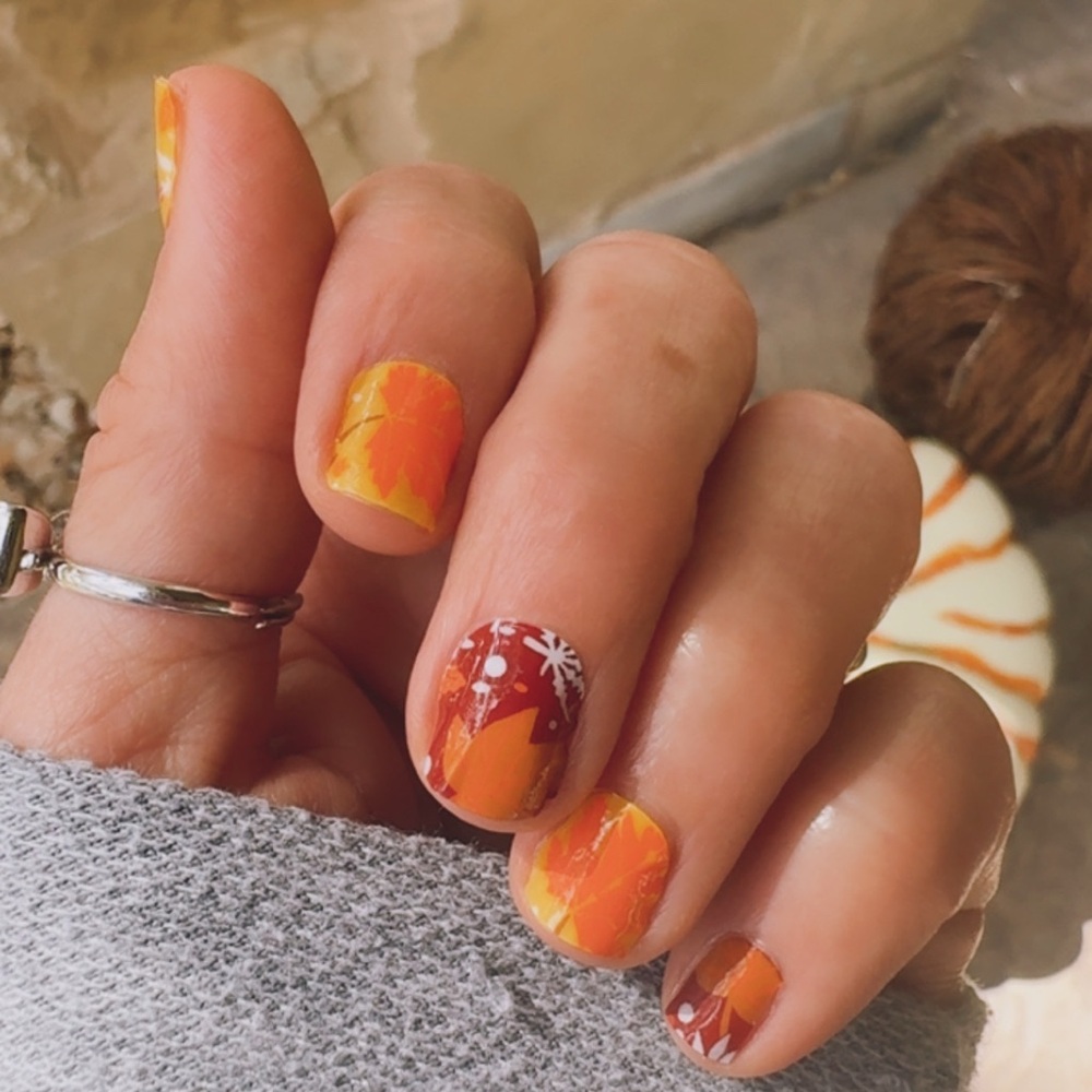 🍁 Maple Magic Nail Wraps | Autumn Leaf Design | Fall Manicure Stickers